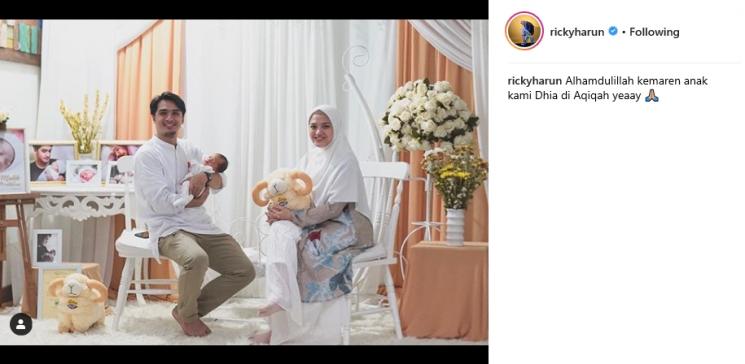 Ricky Harun dan Herfiza (Instagram/@rickyharun)