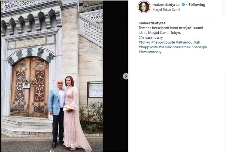 Irwan Mussry dan Maia Estianty. (Instagram/@maiaestiantyreal)