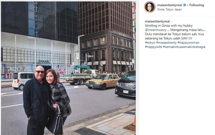 Irwan Mussry dan Maia Estianty. (Instagram/@maiaestiantyreal)