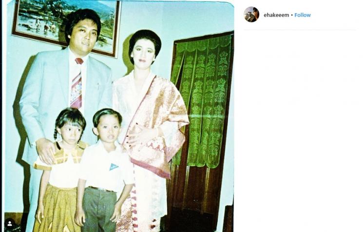 Potret Keluarga Reino Barack (Instagram/@ehakeeem)
