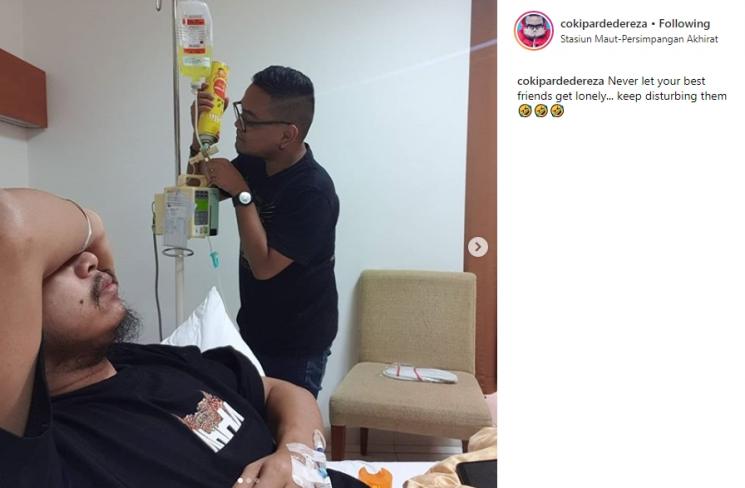 Coki Pardede dan Tretan Muslim. (Instagram/@cokipardedereza)
