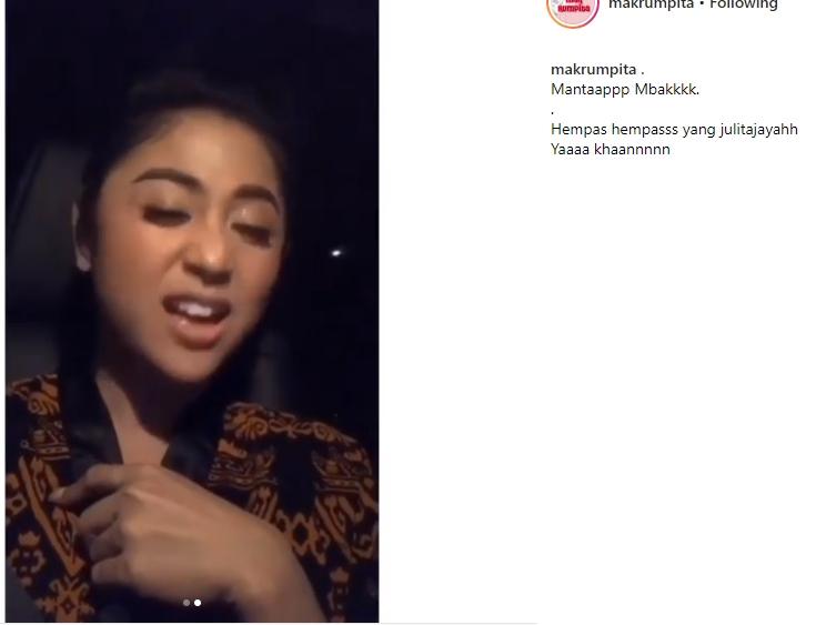 Dewi Perssik. (Instagram/@makrumpita)