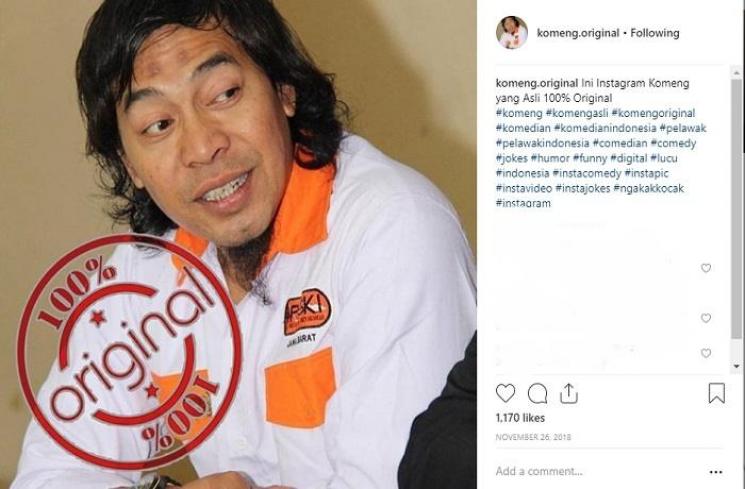 Nama asli Komeng (Instagram @komeng.original)