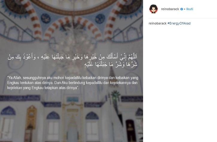 Postingan Reino Barack. (Instagram/@reinobarack)