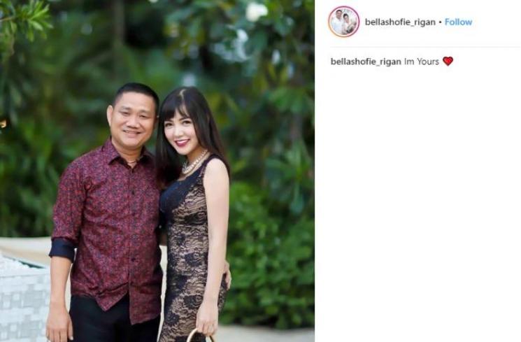 Bella Shofie dengan brokat dress. (Instagram/@bellashofie_rigan)