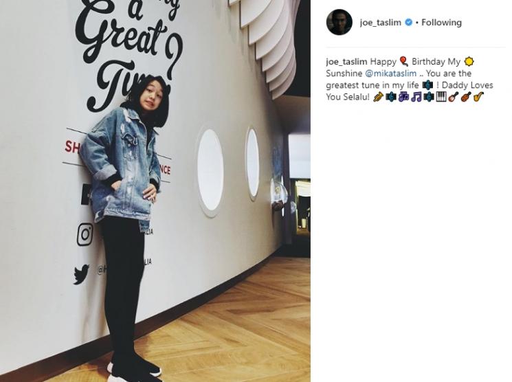 Putri Joe Taslim ulang tahun. (Instagram/@joe_taslim)