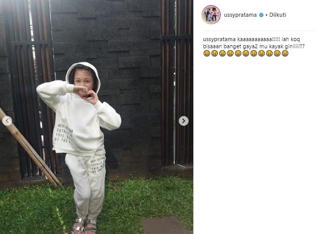 Shakeela Eleanor Ameera, Putri Ussy Sulistiawaty. (Instagram/@ussypratama)
