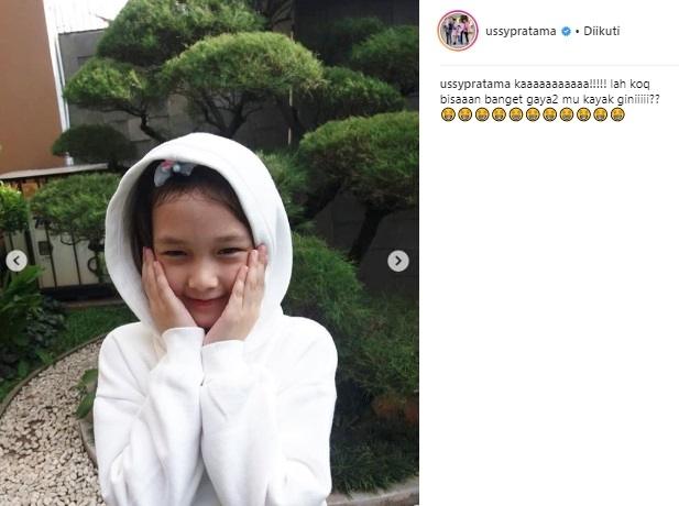 Shakeela Eleanor Ameera, Putri Ussy Sulistiawaty. (Instagram/@ussypratama)