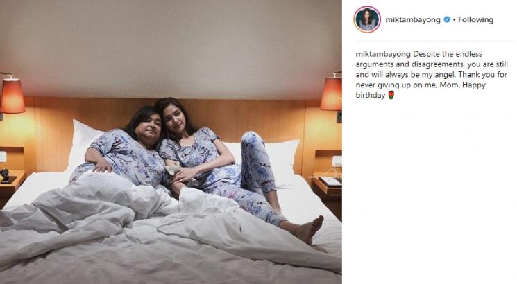 Kenangan Mikha Tambayong dan ibunda. (Instagram/@miktambayong)