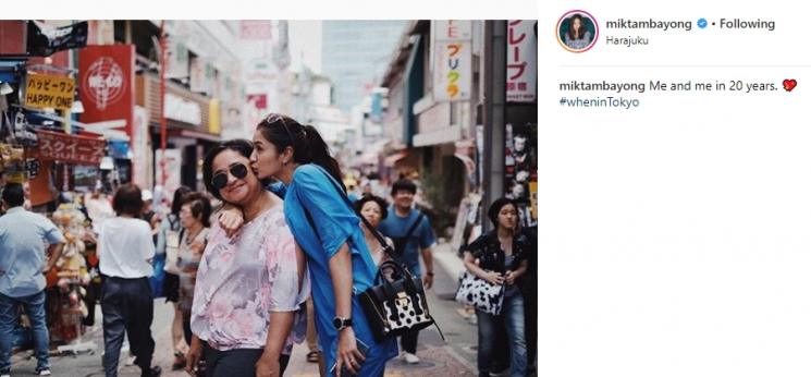 Kenangan Mikha Tambayong dan ibunda. (Instagram/@miktambayong)