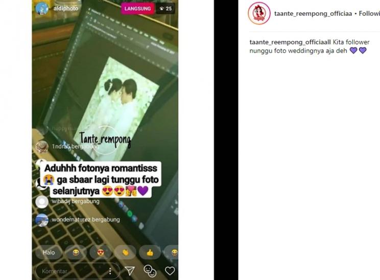 Foto lamaran Syahrini dan Reino Barack. (Instagram/@taante_reempong_officiaall)