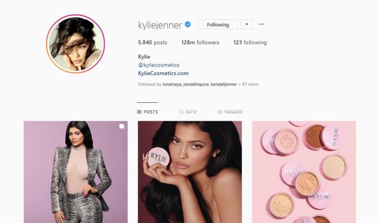 Akun Instagram Kylie Jenner. (Instagram/@kyliejenner)