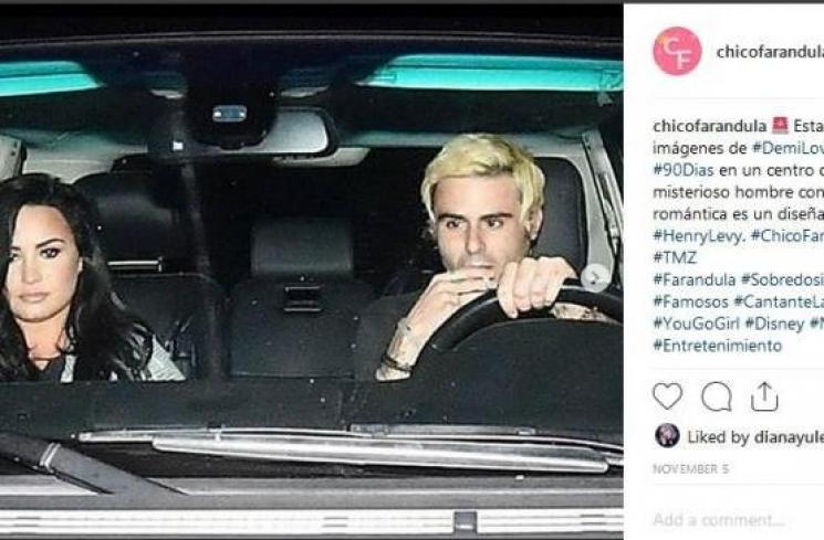 Demi Lovato dan Henry Levy. (Instagram @chicofarandula)