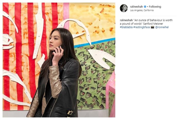 Raline Shah tampil elegan.(Instagram/@ralineshah)