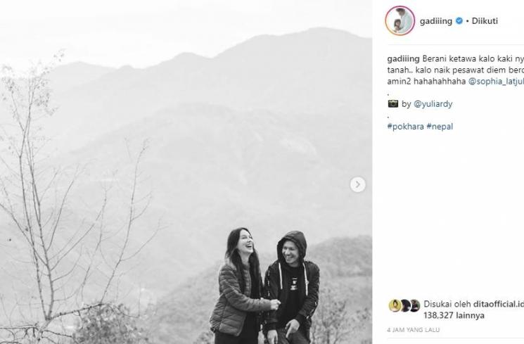 Sophia Latjuba dan Gading Marten (Instagram/@gadiiing)