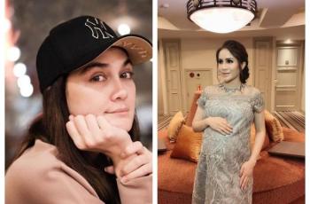 Pulang Umrah, Luna Maya Kunjungi Bayi Momo Geisha di Singapura