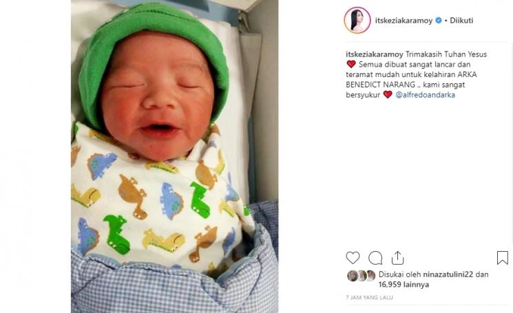 Kezia Karamoy melahirkan (Instagram/@itskeziakaramoy)