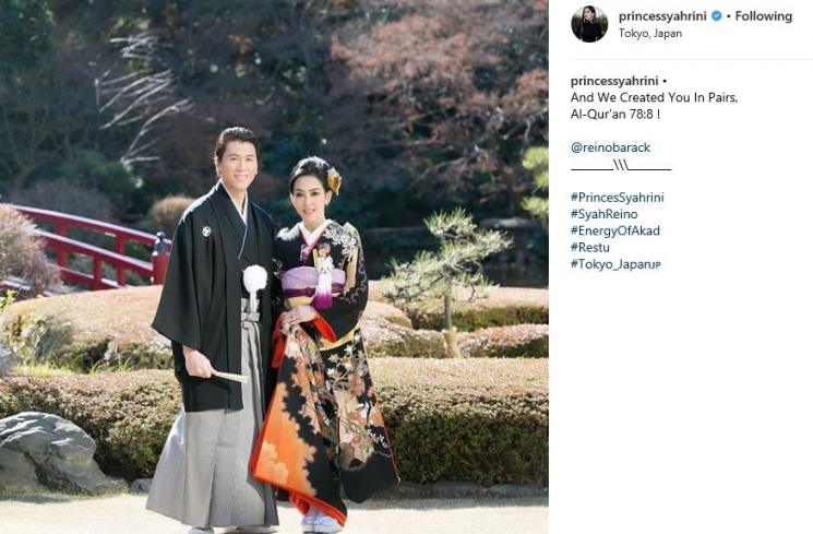 Syahrini dan Reino Barack (Instagram/@princessyahrini)