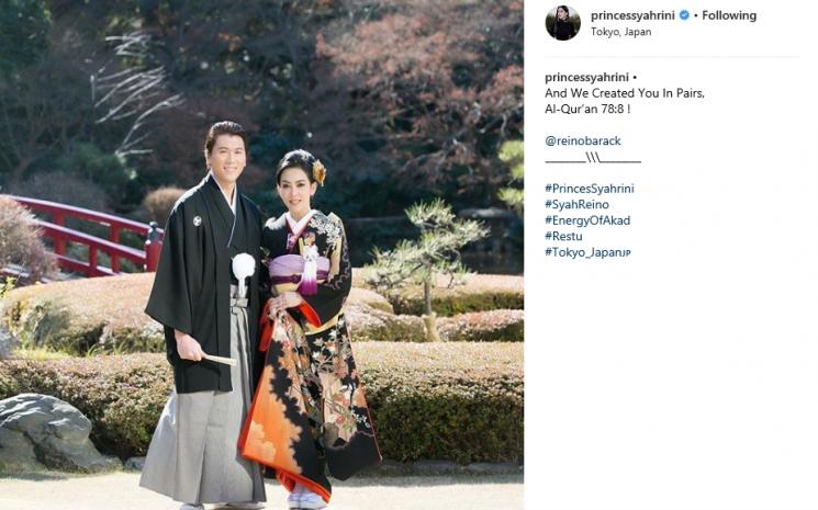Syahrini dan Reino Barack (Instagram/@princessyahrini)