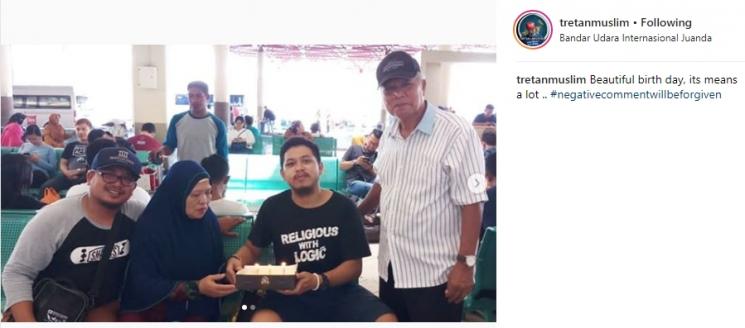Tretan Muslim ulang tahun. (Instagram/@tretanmuslim)