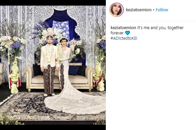 Pernikahan Putra Bungsu Bambang Trihatmodjo dihadiri oleh Pangeran Uni Emirat Arab. (Instagram/@keziatoemion)