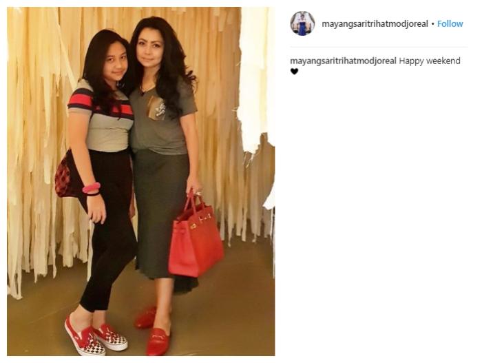 Kasual bergaya dengan Khirani Trihatmodjo. (Instagram/@mayangsaritrihatmodjoreal)