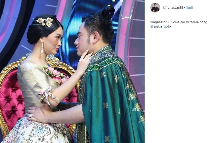 Zaskia Gotik dan Nassar. (Instagram/@kingnassar88)
