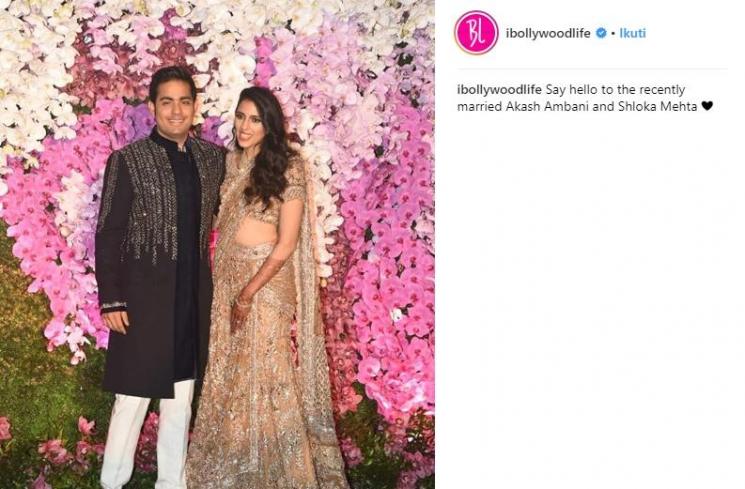 Akash Ambani dan Shloka Mehta (Instagram/@ibollywoodlife)