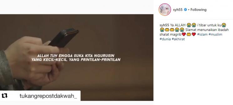 Postingan video Aisyahrani. (Instagram/@syah55)