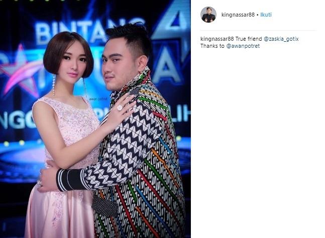 Zaskia Gotik dan Nassar. (Instagram/@kingnassar88)