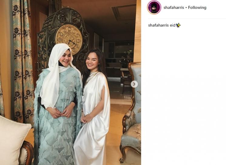 Shafa Harris dan ibunda. (Instagram/@shafaharris)