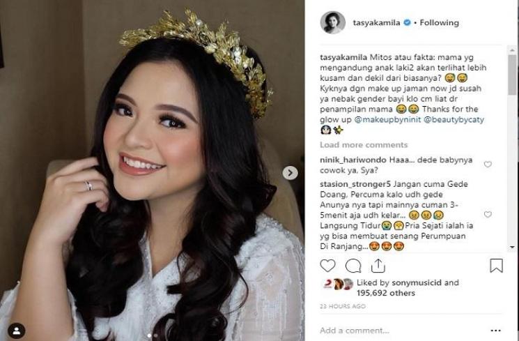 Baby shower Tasya Kamila (Instagram @tasyakamila)
