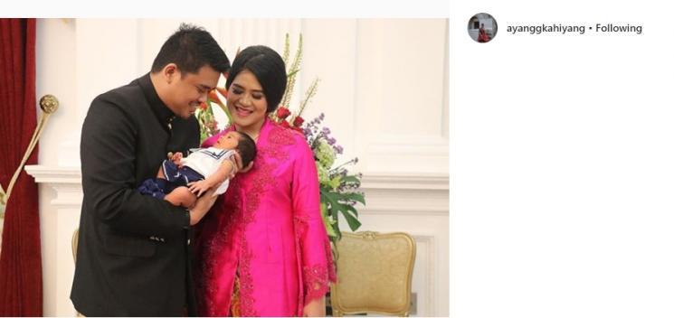 Keluarga Kahiyang Ayu. (Instagram/@ayanggkahiyang)