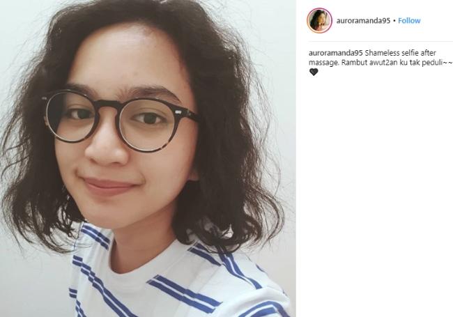 Rachel Amanda tanpa makeup. (Instagram/@auroramanda95)