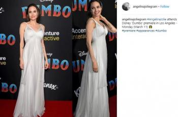Angelina Jolie hadiri premier Dumbo. (Instagram/@angelinajoliegram)