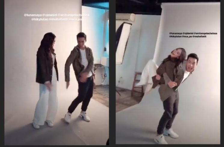 Luna Maya dan VJ Daniel (Instagram @erichalamin)