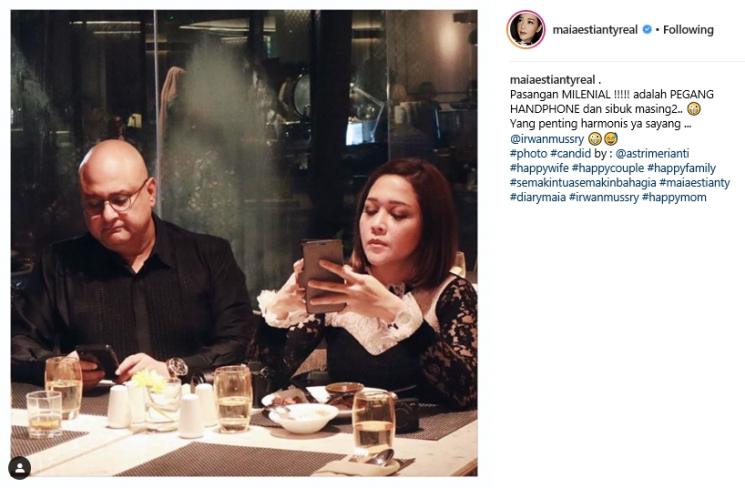 Maia Estianty dan Irwan Mussry (Instagram/@maiaestiantyreal)