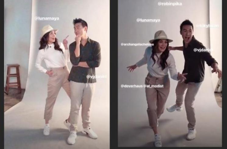 Luna Maya dan VJ Daniel (Instagram @erichalamin)