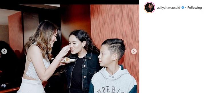 Momen ulang tahun Aaliyah Massaid. (Instagram/@aaliyah.massaid)