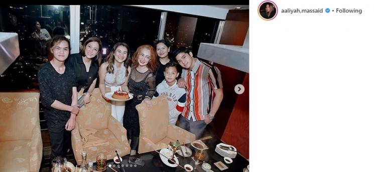 Momen ulang tahun Aaliyah Massaid. (Instagram/@aaliyah.massaid)