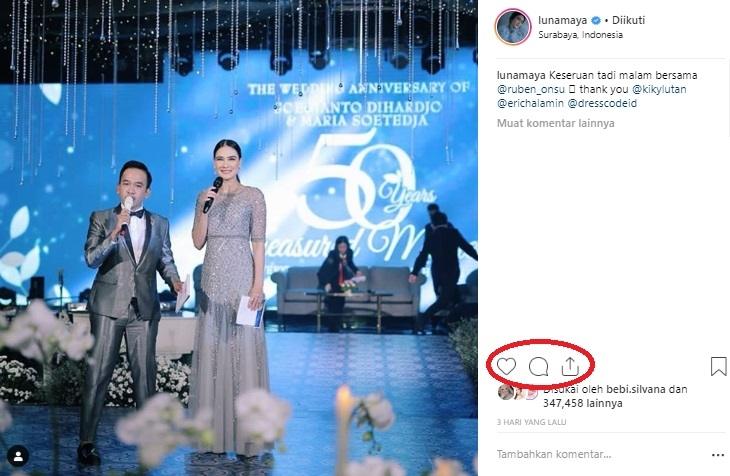 Ruben Onsu dan Luna Maya. (Instagram/@ruben_onsu)