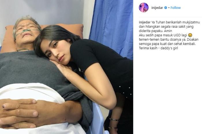 Ayah Jessica Iskandar, Hardi Iskandar jatuh sakit. (Instagram/@inijedar)