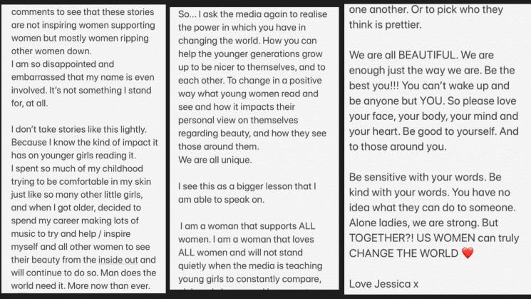 Ungkapan Jessie J saat dibanding-bandingkan dengan Jenna Dewan, mantan istri Channing Tatum. (Instagram/@jessiej)