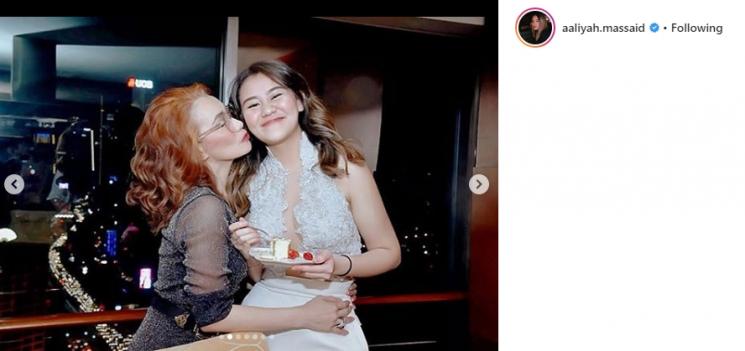 Momen ulang tahun Aaliyah Massaid. (Instagram/@aaliyah.massaid)