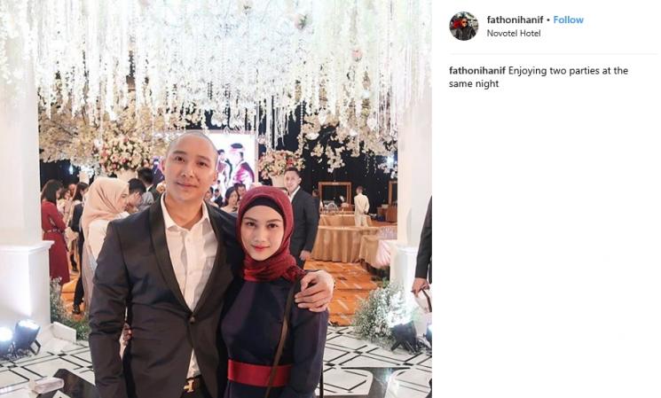 Melody Eks JKT 48 dan Suami (Instagram/@fathonihanif)