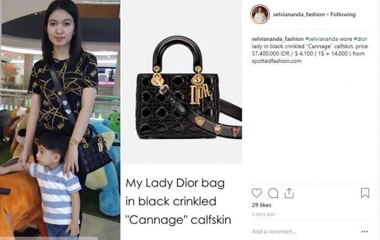 Fashion item Selvi Ananda. (Instagram/@selviananda_fashion)