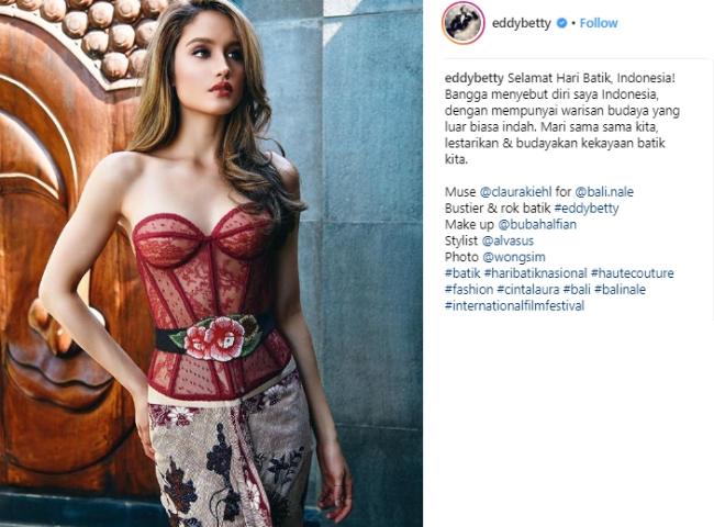 Cinta Laura. (Instagram/@eddybetty)