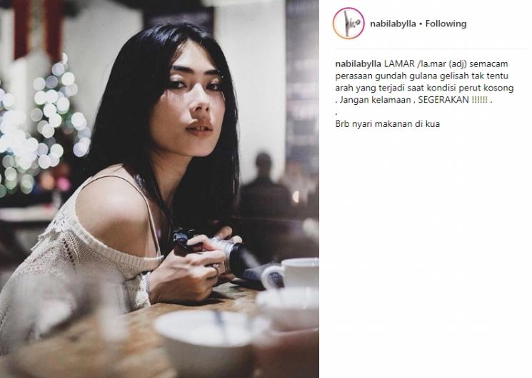 Nabila Putri. (Instagram/@nabilabylla)