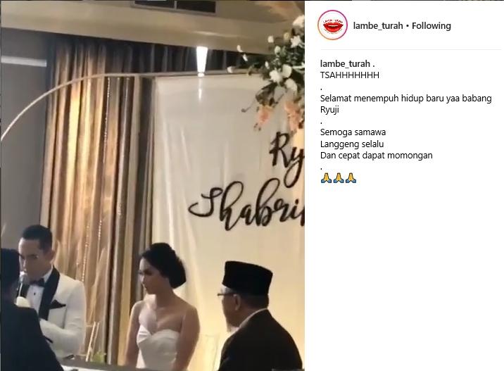 Ryuji Utomo Prabowo dan Shabrina (Instagram/@lambe_turah)