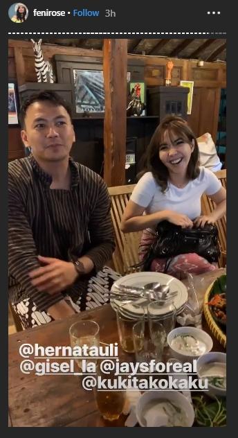 Gisella Anastasia dan Wijaya Saputra. (Instagram/@fenirose)
